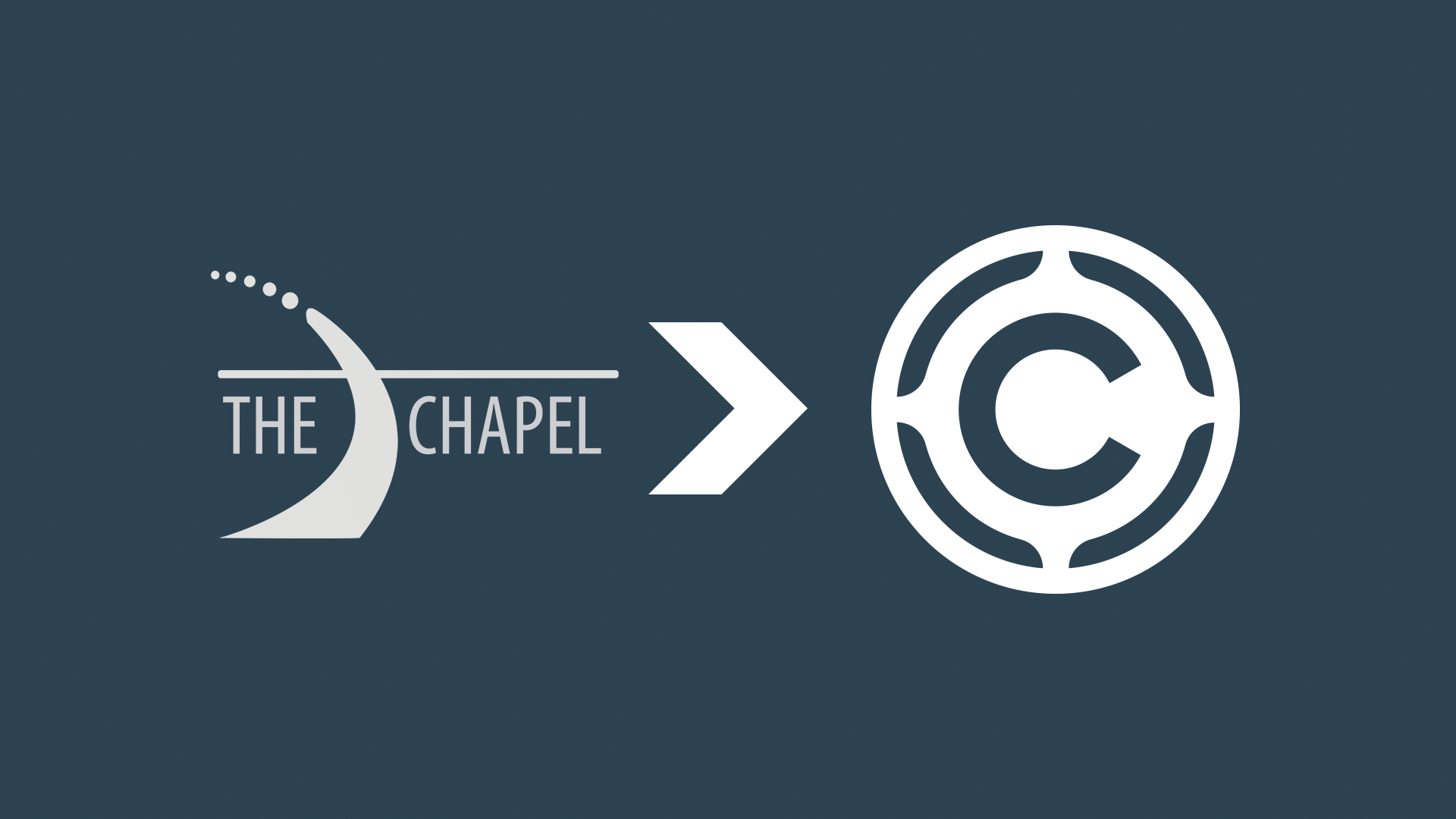 The Chapel old logo to new logo
